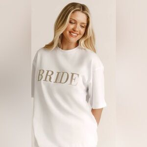 Six Stories White 'Bride' Statement Shirt